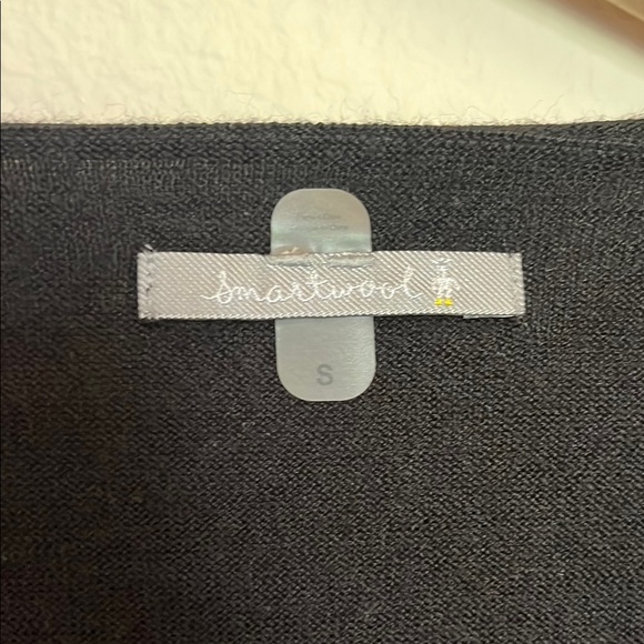 Smartwool Black and Gray Fitted Long Sleeve Tee - Picture 2 of 8